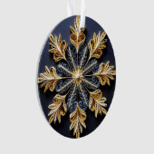 3d Quilling Effect Snowflake Ornament (Vorderseite)