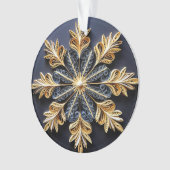 3d Quilling Effect Snowflake Ornament (Vorderseite)
