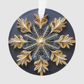 3d Quilling Effect Snowflake Ornament (Vorderseite)