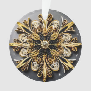 3d Quilling Effect Snowflake Ornament