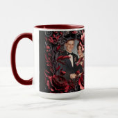 3D-Rahmen in Schwarz und Rot Tasse (Links)