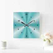 3D Rainbow Art Quadratische Wanduhr (Zuhause)