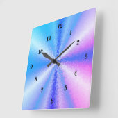 3D Rainbow Art Quadratische Wanduhr (Winkel)