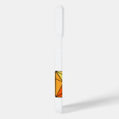 3D-Rainbow-Cube-Dreiecke in Weiß iPhone Hülle (Rechte Seite)