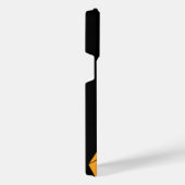 3D-Rainbow-Cube-Dreiecke mit schwarzem Namen iPhone Hülle (Rechte Seite)