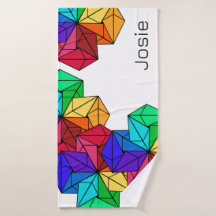 3D-Rainbow-Cube-Dreiecke mit weißem Namen