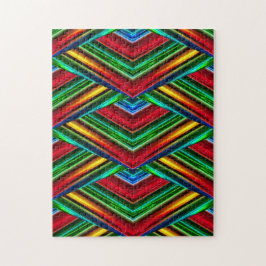 3D Rainbow Diamonds | Farbige Perspektive Puzzle