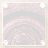3D-Raum, Bildschirmhintergrund. Glasuntersetzer (Rückseite)