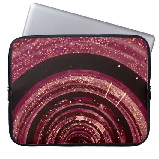 3D-Raum, Bildschirmhintergrund. Laptopschutzhülle (Vorderseite)