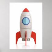 3D-Raumschiff für große Cartoon Poster (Vorne)