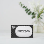 3d Raute - schwarze Nettobeschaffenheit über Grau Visitenkarte (Stehend Vorderseite)