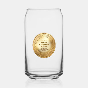 3D realistische Goldmedaille, anpassbare Auszeichn Dosenglas