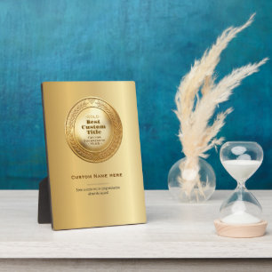 3D realistische Goldmedaille, anpassbare Auszeichn Fotoplatte