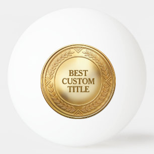 3D realistische Goldmedaille, anpassbare Auszeichn Tischtennisball