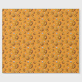 3D Realistischer Jack O'Lantern & Pumpkin Pattern Geschenkpapier (Flach)