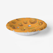 3D Realistischer Jack O'Lantern & Pumpkin Pattern Pappteller (Gewinkelt)