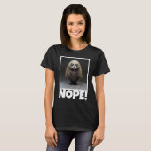 3D realistischer Sloth Morning Muffel Kaffee i Hat T-Shirt (Vorne ganz)