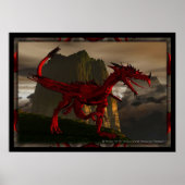 3D Red Dragon Poster (Vorne)