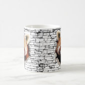 3D Red Panda Wall Break - Paradies für Kletterhexe Kaffeetasse (Mittel)