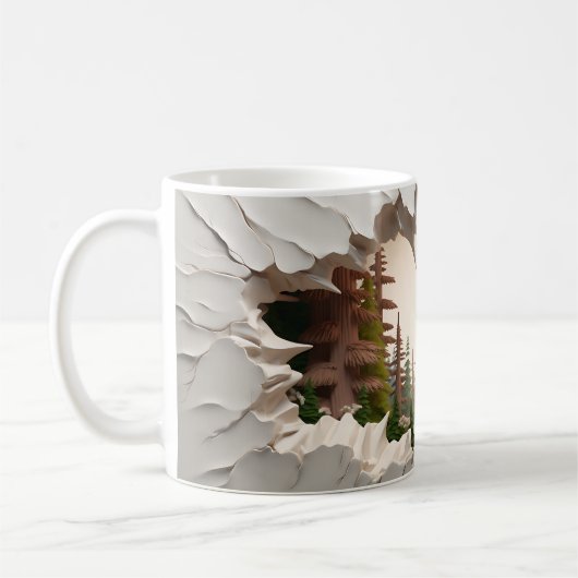 3D Redwood Forest Kaffeetasse (Links)