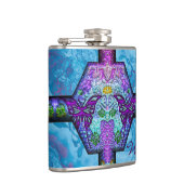 3D Reflektiergitter 1 Wrap Flasche Flachmann (Rechts)