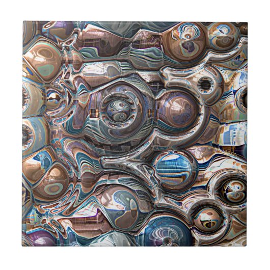 3D-Reflektionen von Kupfer Fliese (Vorderseite)