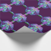 3D Reflektives Raster 1 Wrapping Paper Geschenkpapier (Ecke)