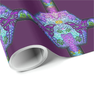 3D Reflektives Raster 1 Wrapping Paper Geschenkpapier