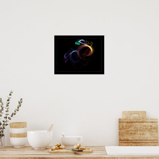 3D-Regenbogen Poster (Küche)