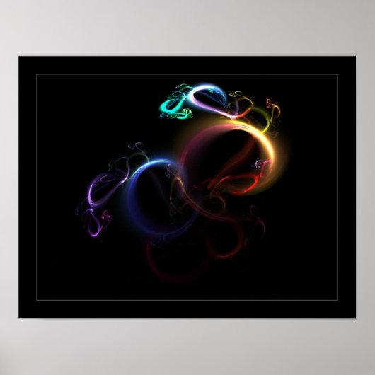 3D-Regenbogen Poster (Vorne)
