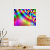 3d Regenbogenkunst von Halima Ahkdar Poster (Küche)