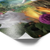 3D-Render eines Niedlichen Hundekünstlergemäldes Fotodruck (Ecke)