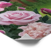 3D-Render eines Niedlichen Hundekünstlergemäldes Poster (Ecke)