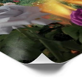 3D-Render eines Niedlichen Hundekünstlergemäldes Poster (Ecke)