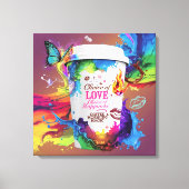 3D Render Wall Art: Vibriantes Alkoholdesign Leinwanddruck (Vorderseite)