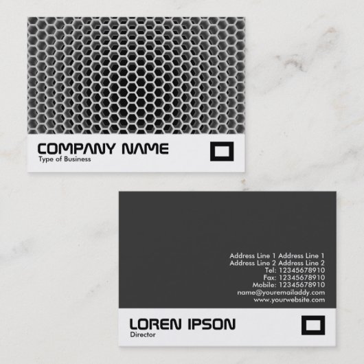 3d Rendered Honeycomb Visitenkarte (Vorne/Hinten)