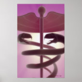 3d rendered medical caduceus poster (Vorne)