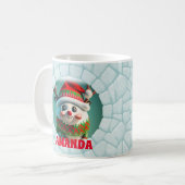 3D Rentier Weihnachtskids Heiße Schokolade Kaffeetasse (Vorderseite Links)