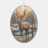 3D Rentier Weihnachtsschmuck (Vorderseite links)