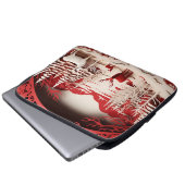 3D-Rentiere im WaldWinter Laptopschutzhülle (Vorne Knopf)