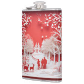 3D-Rentiere und Menschen in Village Flachmann (Links)