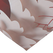 3D-Rentiere und Menschen in Village Mittelgroßer Tischläufer (Ecke)