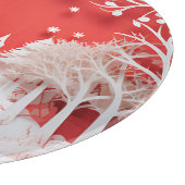 3D-Rentiere und Menschen in Village Schneidebrett (Ecke)