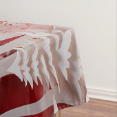 3D-Rentiere und Menschen in Village Tischdecke (Beispiel)