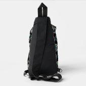 3D-Retro-Friedenssymbol Crossbody Bag (Rückseite)