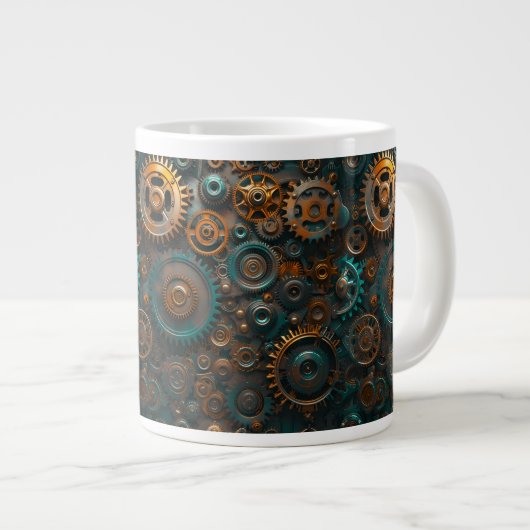 3D Retro Sprockets Jumbo TASSE (Vorderseite Rechts)
