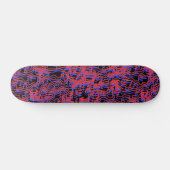 3D Retro Squiggle Skateboard (Horizontal)