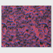 3D-Retro-Squiggle-Wiederholungsmuster Geschenkpapier (Flach)