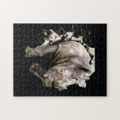 3d Rhino - African Safari Animal Rhinoceros Puzzle (Horizontal)
