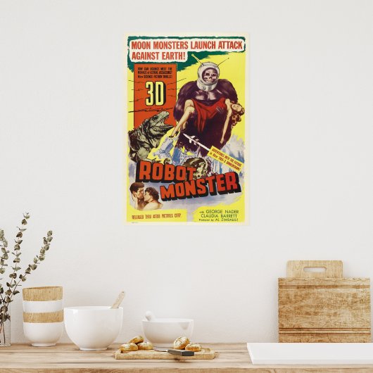 3D ROBOT MONSTER POSTER (Küche)